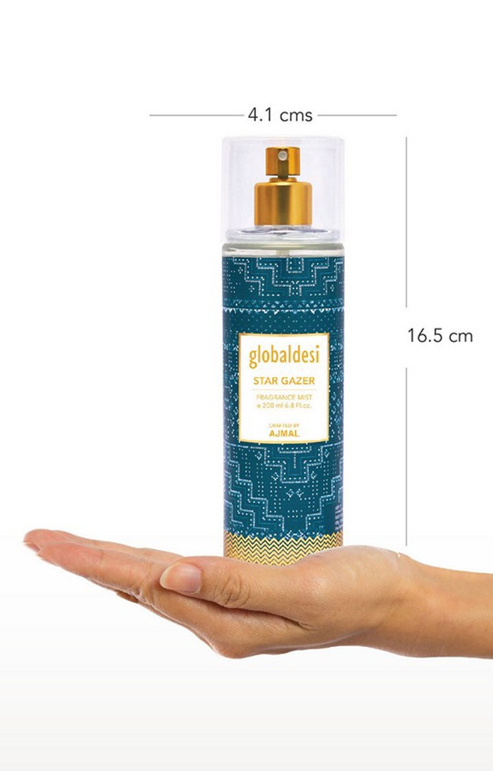 Global Desi Star Gazer Body Mist Perfume 200ML Long Lasting Scent Spray Gift For Women Crafted by Ajmal 