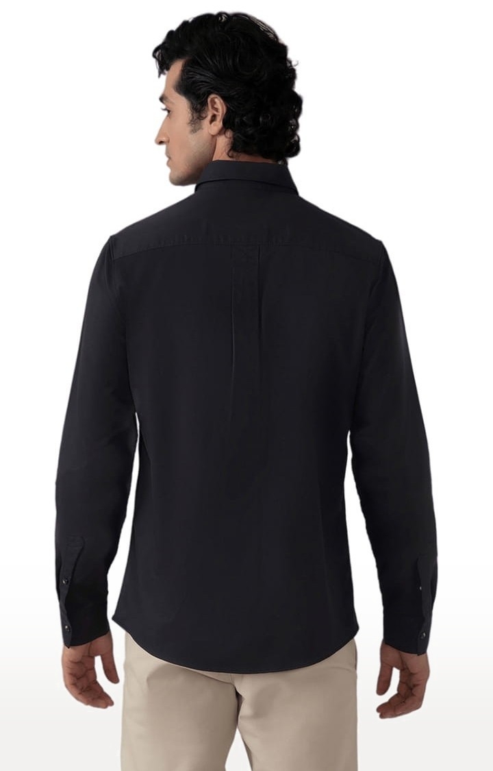(SUBTRACT) | Men's Cargo Twill Shirt in Raven Black Comfort Fit 3