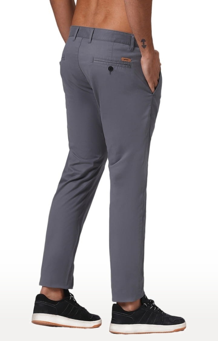 (SUBTRACT) | Men's Organic Cotton Stretch Trouser in Slate Grey Comfort Fit 3
