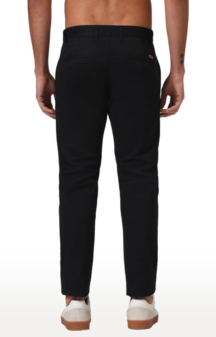 (SUBTRACT) | Men's Organic Cotton Stretch Trouser in Black Slim Fit 3