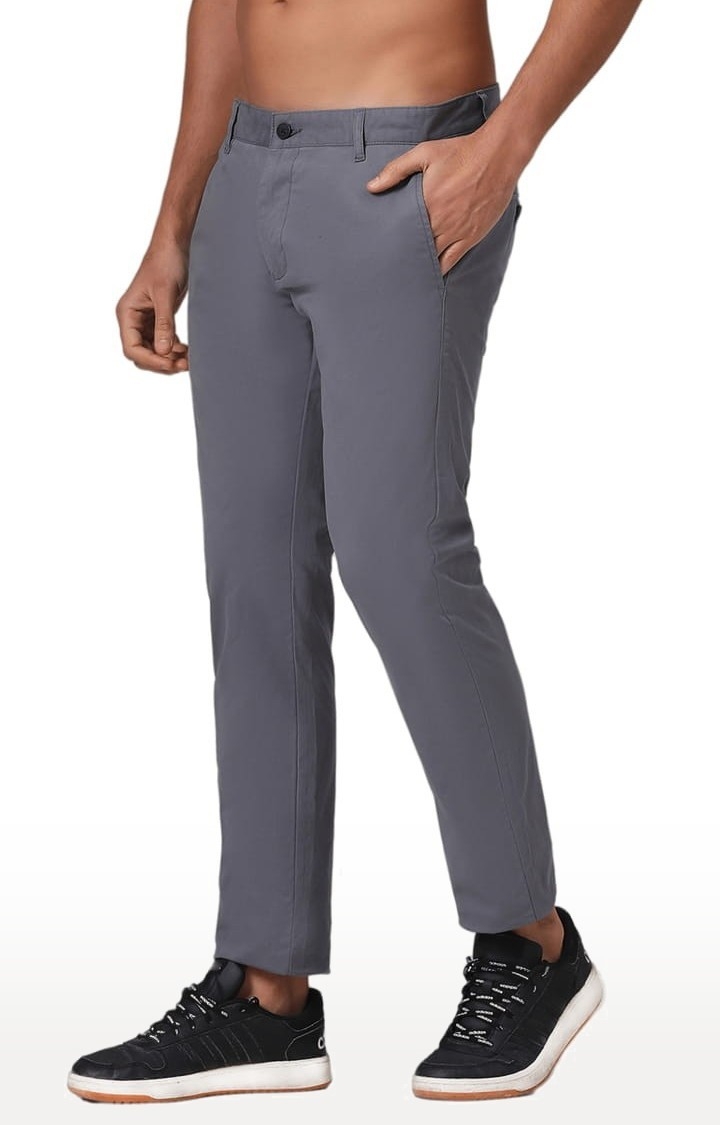 (SUBTRACT) | Men's Organic Cotton Stretch Trouser in Slate Grey Slim Fit 2