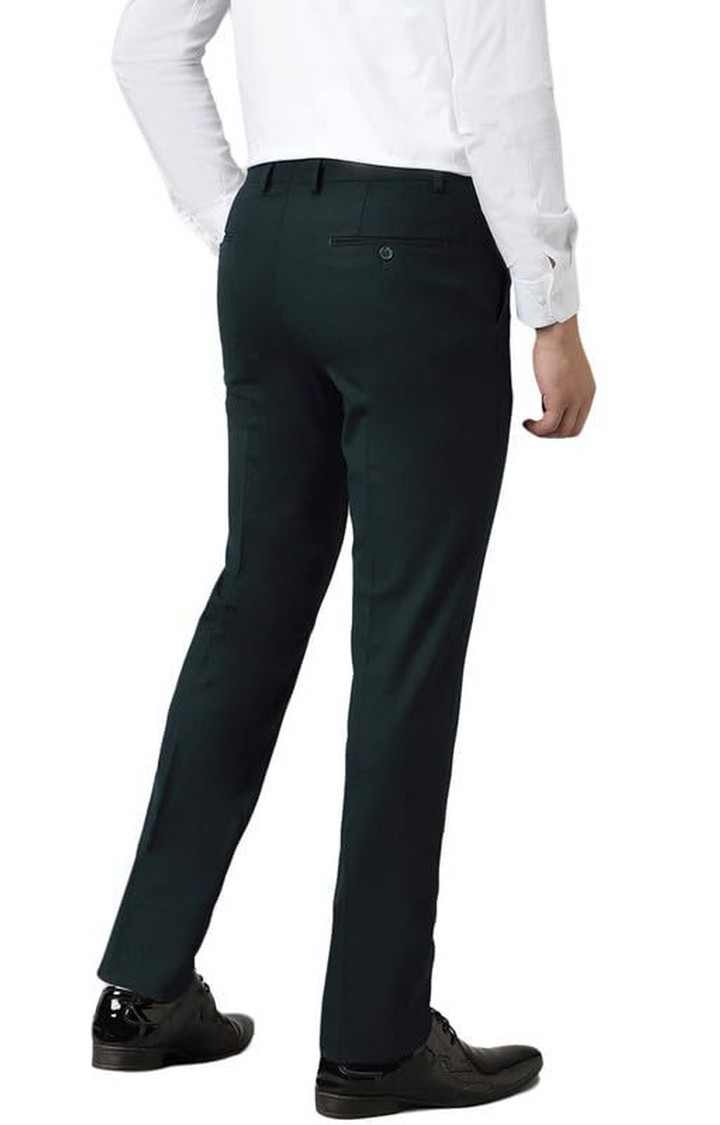 SUBTRACT Formal 4 way Stretch Trousers in Bottle Green- Slim Fit
