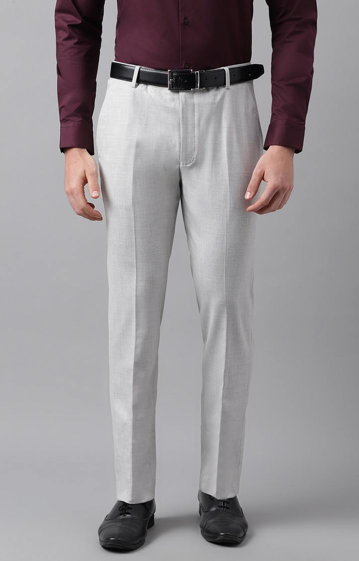 SUBTRACT Formal 4 way Stretch Trousers in Lunar Grey- Slim Fit