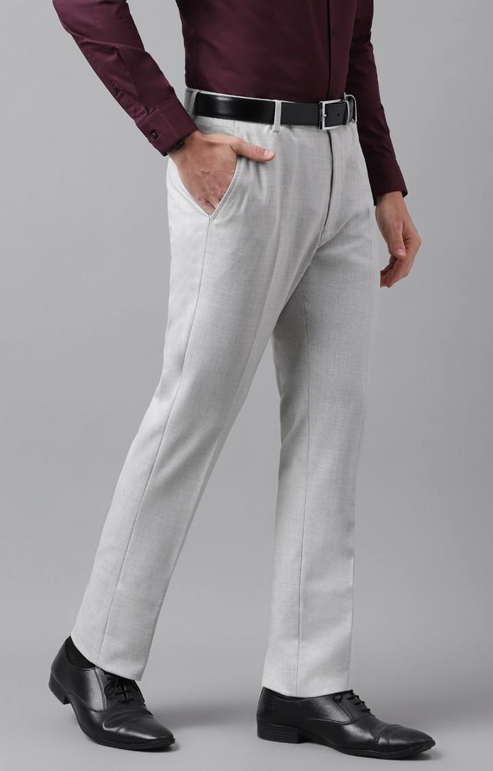 SUBTRACT Formal 4 way Stretch Trousers in Lunar Grey- Slim Fit
