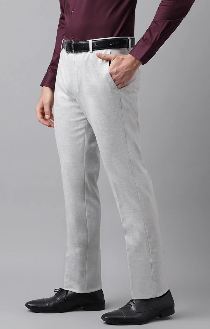 SUBTRACT Formal 4 way Stretch Trousers in Lunar Grey- Slim Fit