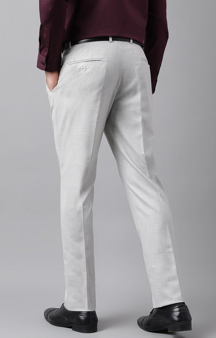 SUBTRACT Formal 4 way Stretch Trousers in Lunar Grey- Slim Fit