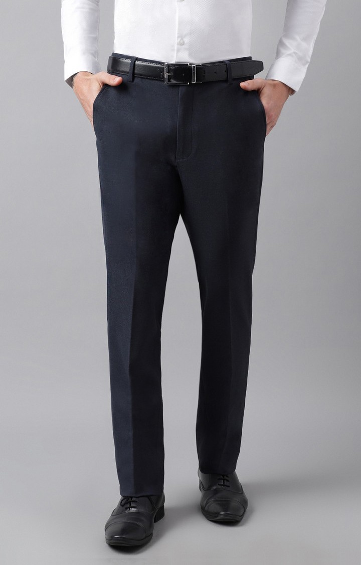 SUBTRACT Formal 4 way Stretch Trousers in Melbourne Blue- Slim Fit