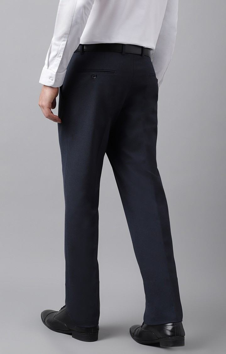SUBTRACT Formal 4 way Stretch Trousers in Melbourne Blue- Slim Fit