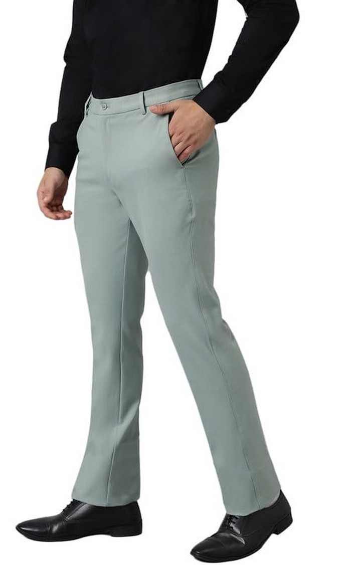 SUBTRACT Formal 4 way Stretch Trousers in Mint Green- Slim Fit