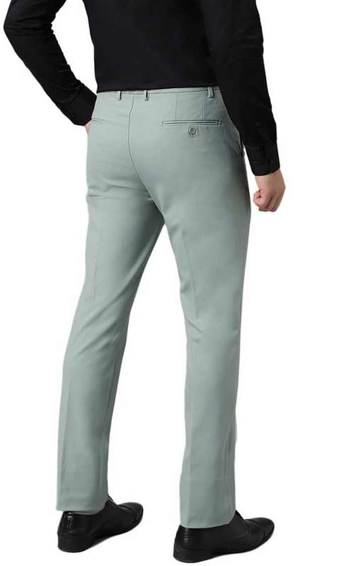 SUBTRACT Formal 4 way Stretch Trousers in Mint Green- Slim Fit