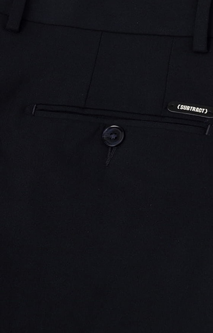 Limehaus | Men's Navy Stretch Tuxedo Trousers | Suit Direct