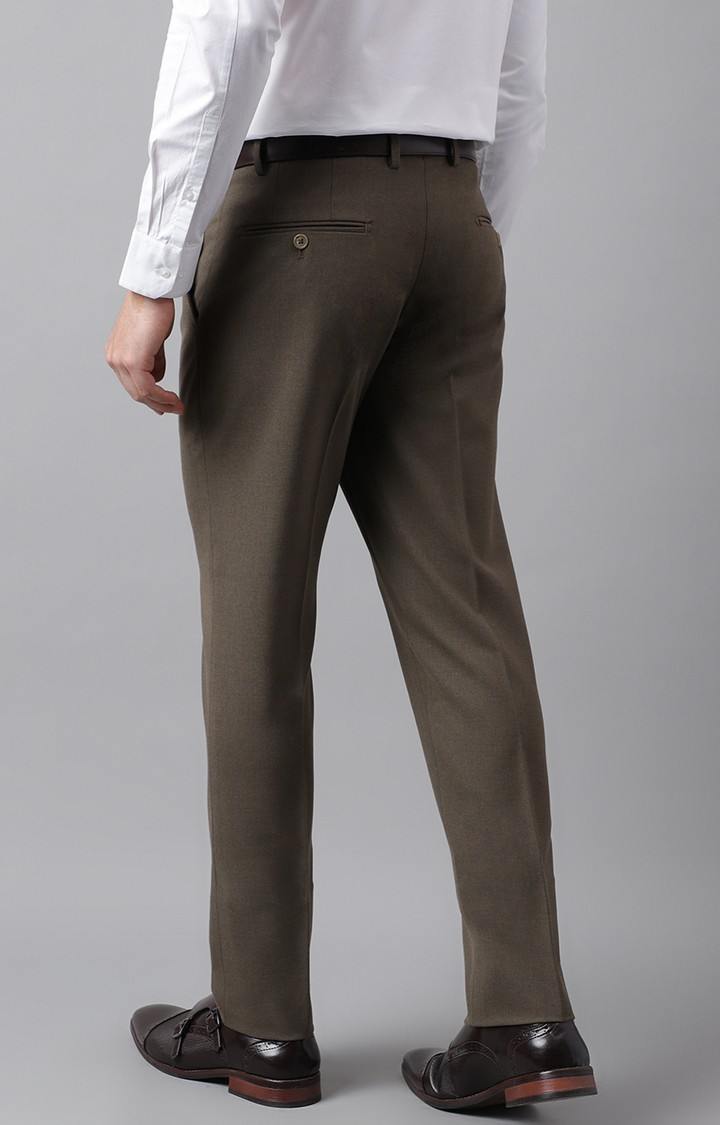 SUBTRACT Formal 4 way Stretch Trousers in Oak Brown- Slim Fit