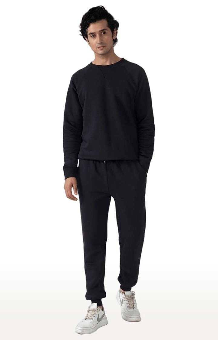Men's Black Knit Co-ord Set