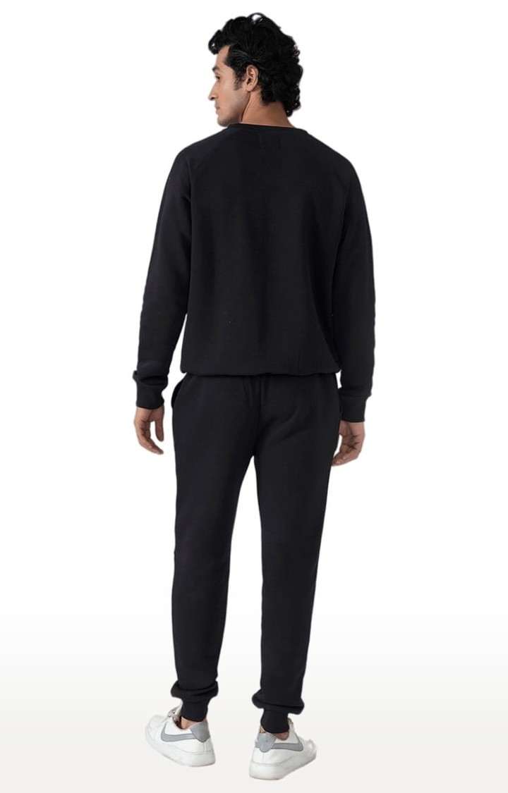 Men's Black Knit Co-ord Set