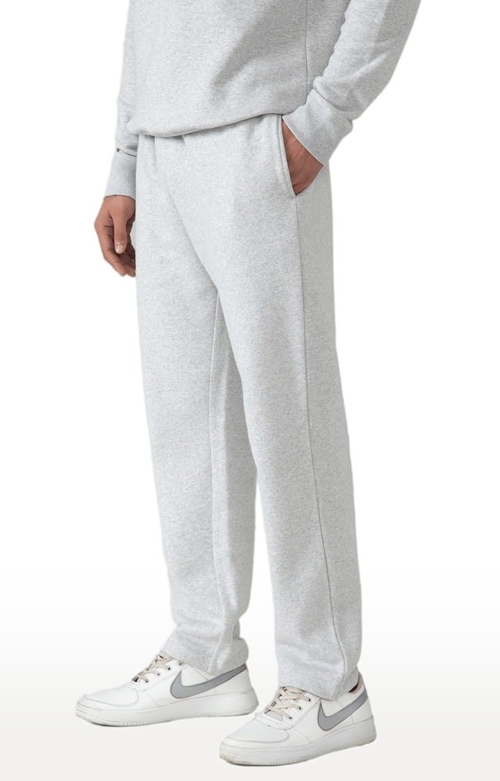 (SUBTRACT) | Men's Comfort fit Essential Wear Trackpants in Grey Melange 2