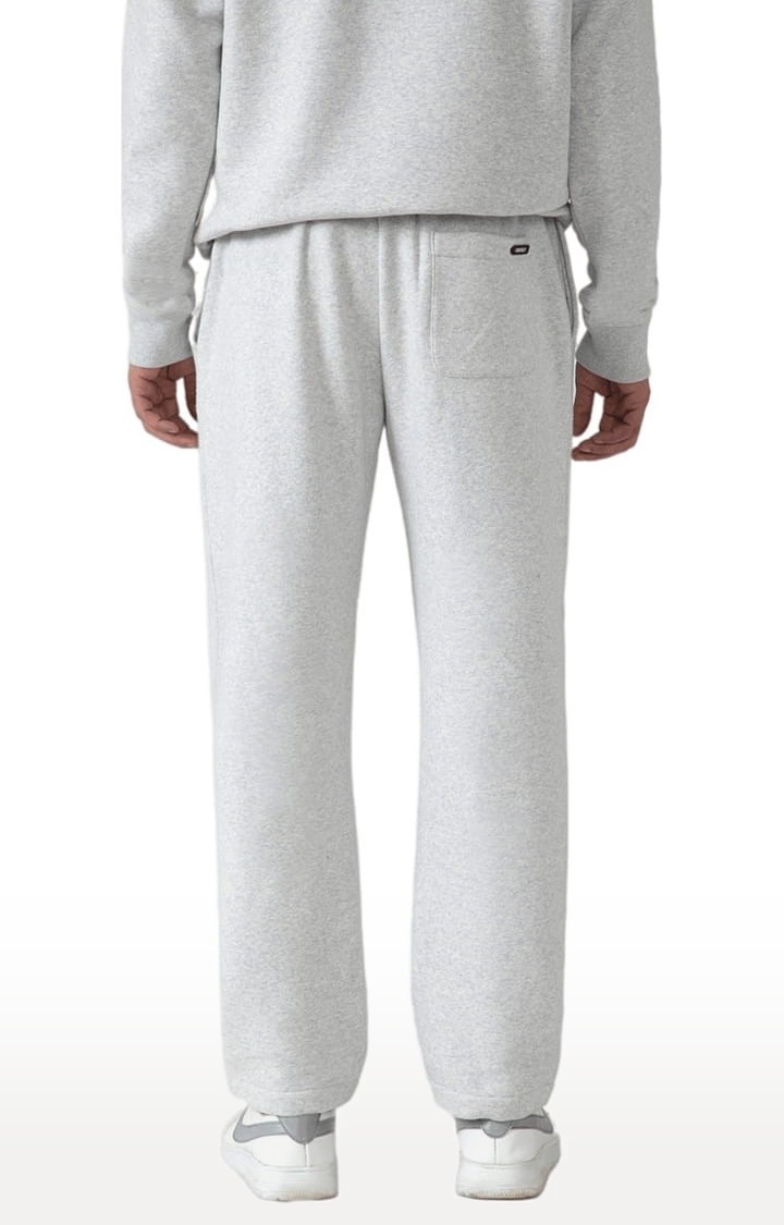 (SUBTRACT) | Men's Comfort fit Essential Wear Trackpants in Grey Melange 3