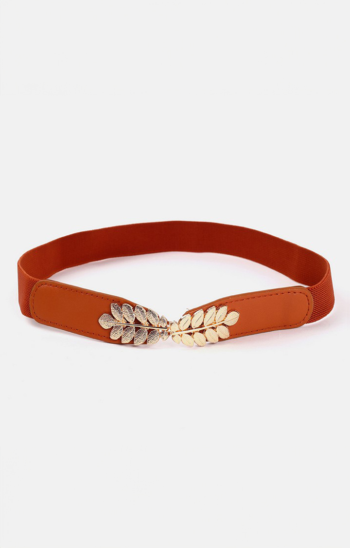 Haute Sauce By Campus Sutra Tan Solid Single Clothing Accessory