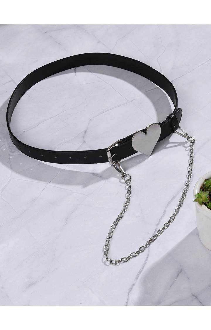 Haute Sauce By Campus Sutra Black Solid Single Clothing Accessory