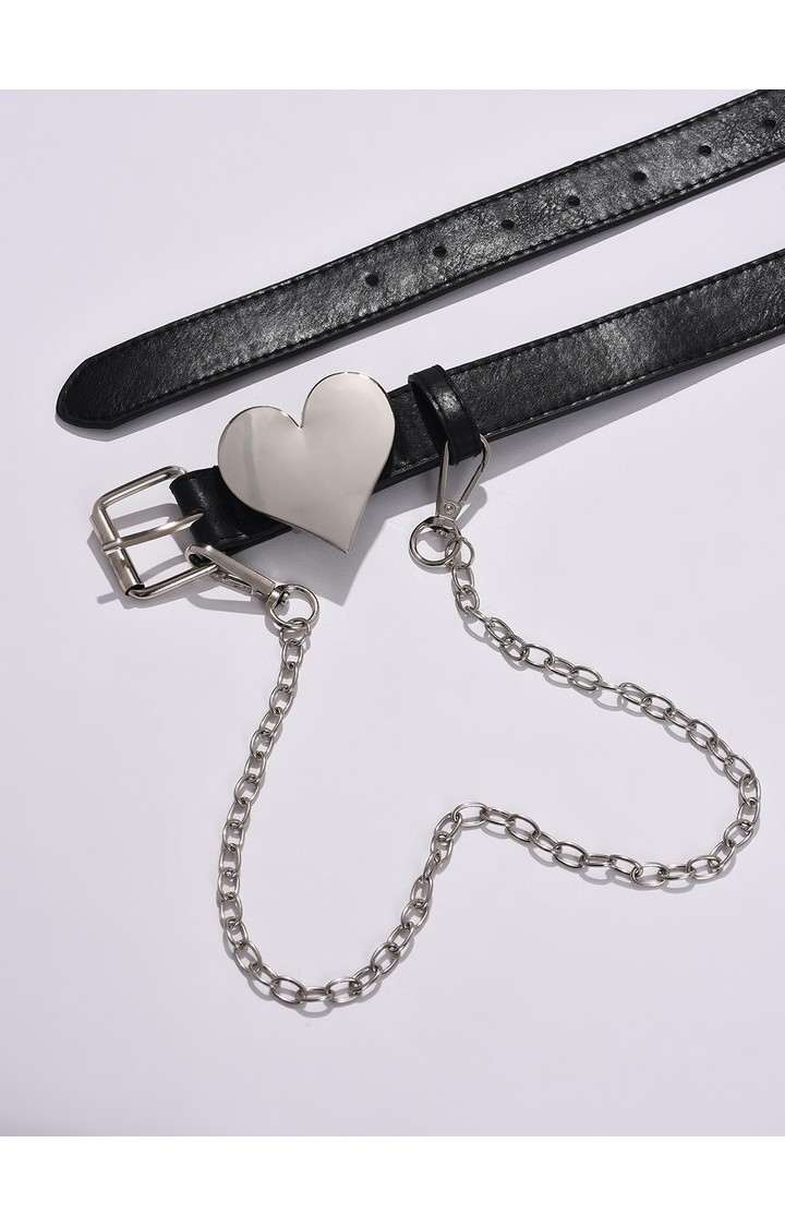 Haute Sauce By Campus Sutra Black Solid Single Clothing Accessory