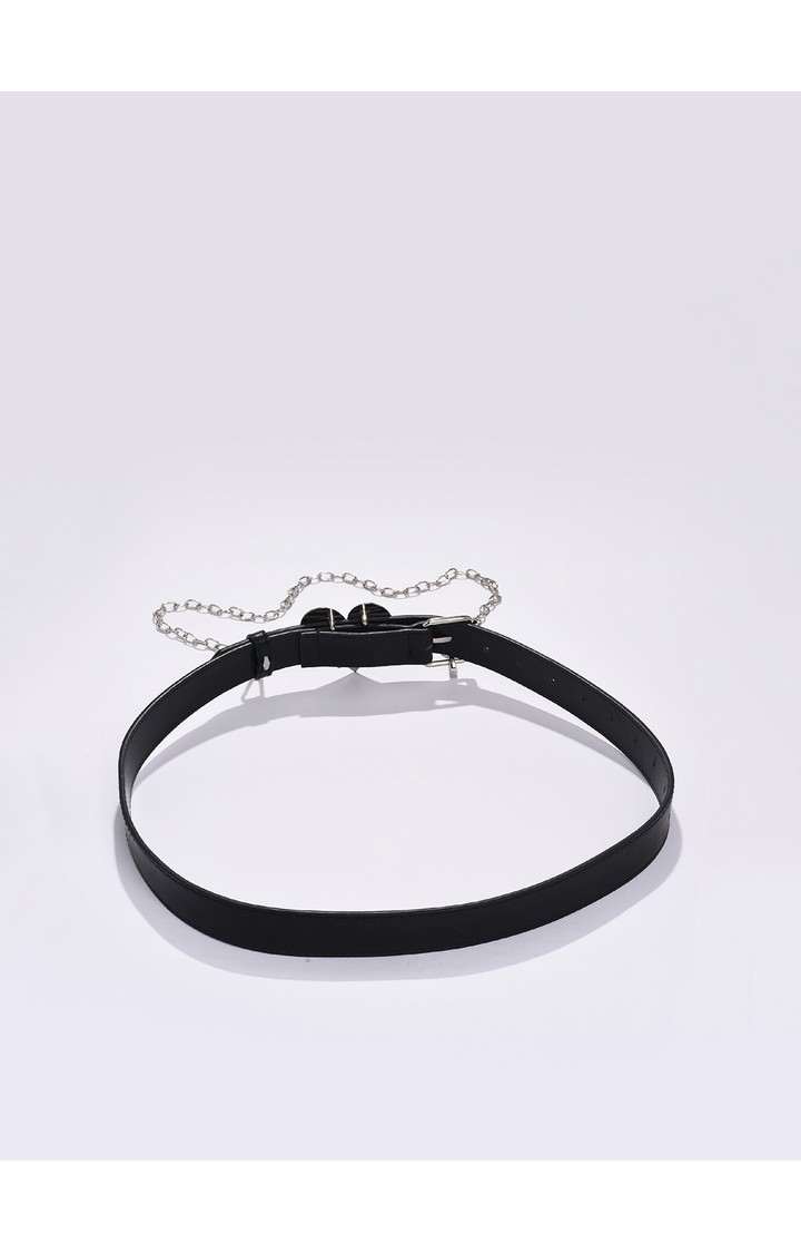 Haute Sauce By Campus Sutra Black Solid Single Clothing Accessory
