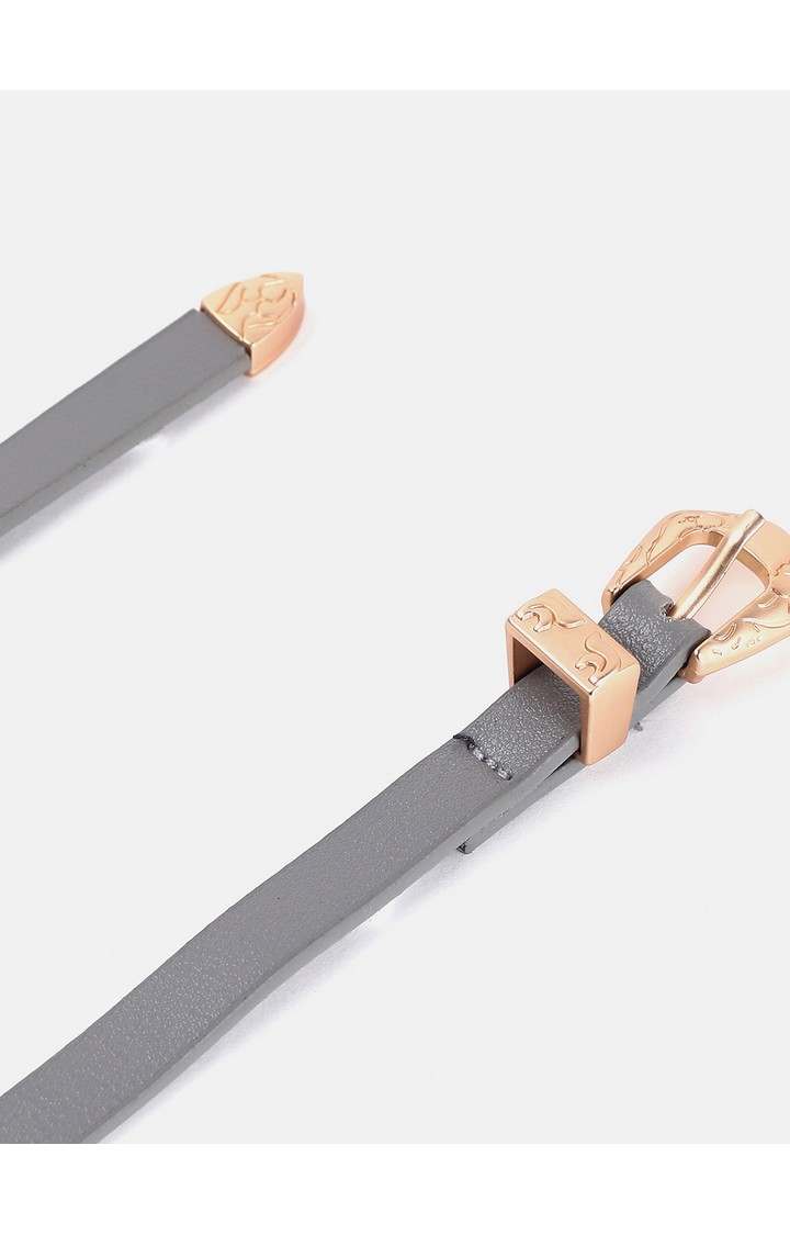 Haute Sauce By Campus Sutra Grey Solid Single Clothing Accessory