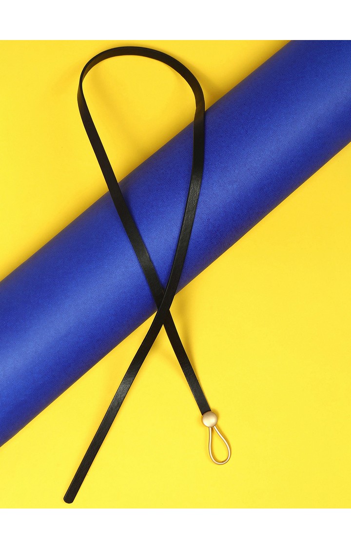 Haute Sauce By Campus Sutra Black Solid Single Clothing Accessory