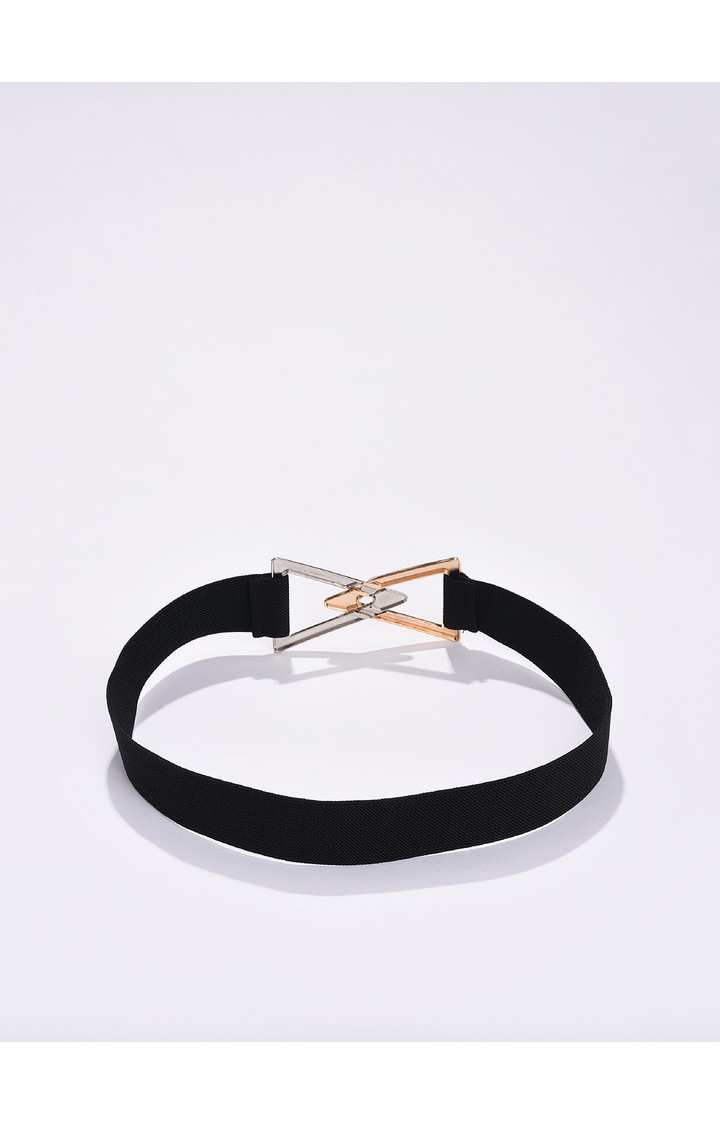 Haute Sauce By Campus Sutra Black Solid Single Clothing Accessory
