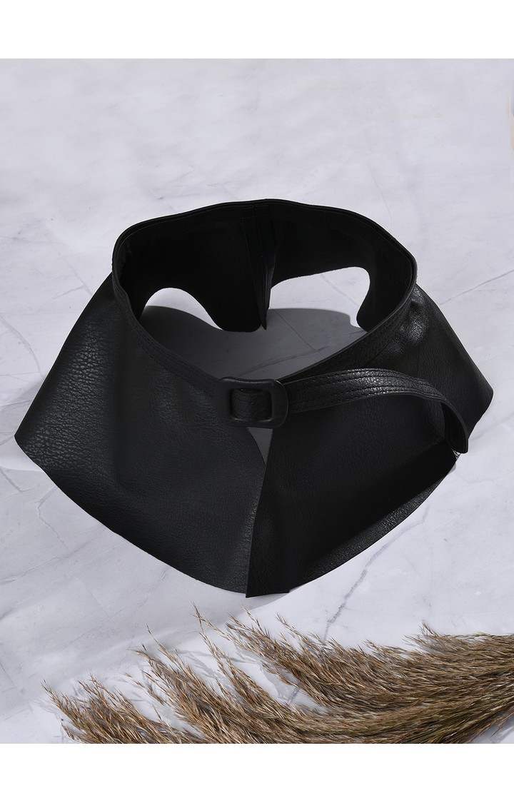 Haute Sauce By Campus Sutra Black Solid Single Clothing Accessory