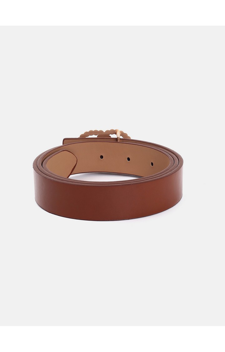 Haute Sauce By Campus Sutra Brown Solid Single Clothing Accessory