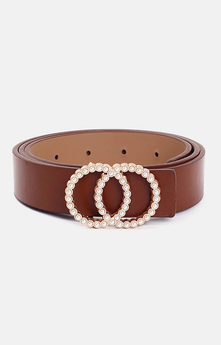 Haute Sauce By Campus Sutra Brown Solid Single Clothing Accessory