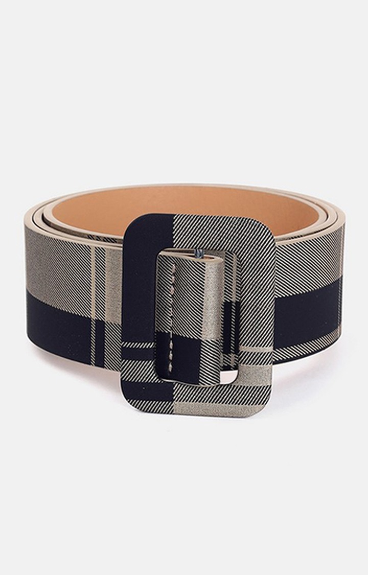Haute Sauce By Campus Sutra Navy Blue Solid Single Clothing Accessory