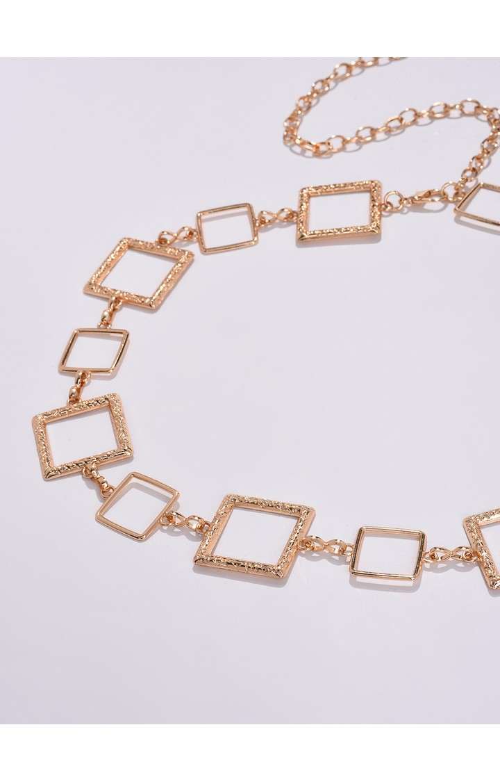 Haute Sauce By Campus Sutra Gold Solid Single Clothing Accessory