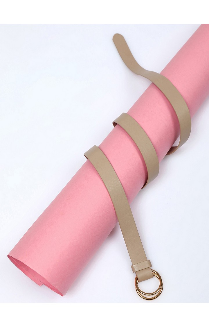 Haute Sauce By Campus Sutra Brown Solid Single Clothing Accessory