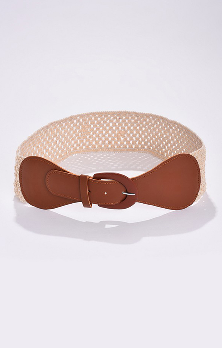 Haute Sauce By Campus Sutra Brown Solid Single Clothing Accessory