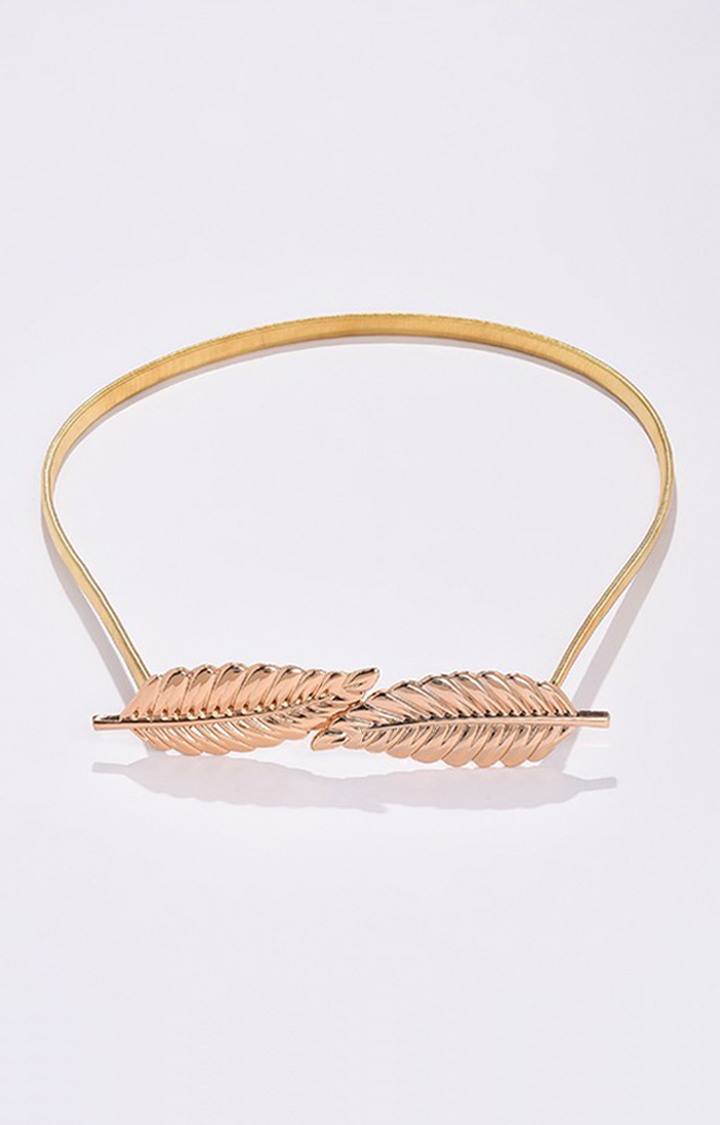 Haute Sauce By Campus Sutra Gold Solid Single Clothing Accessory