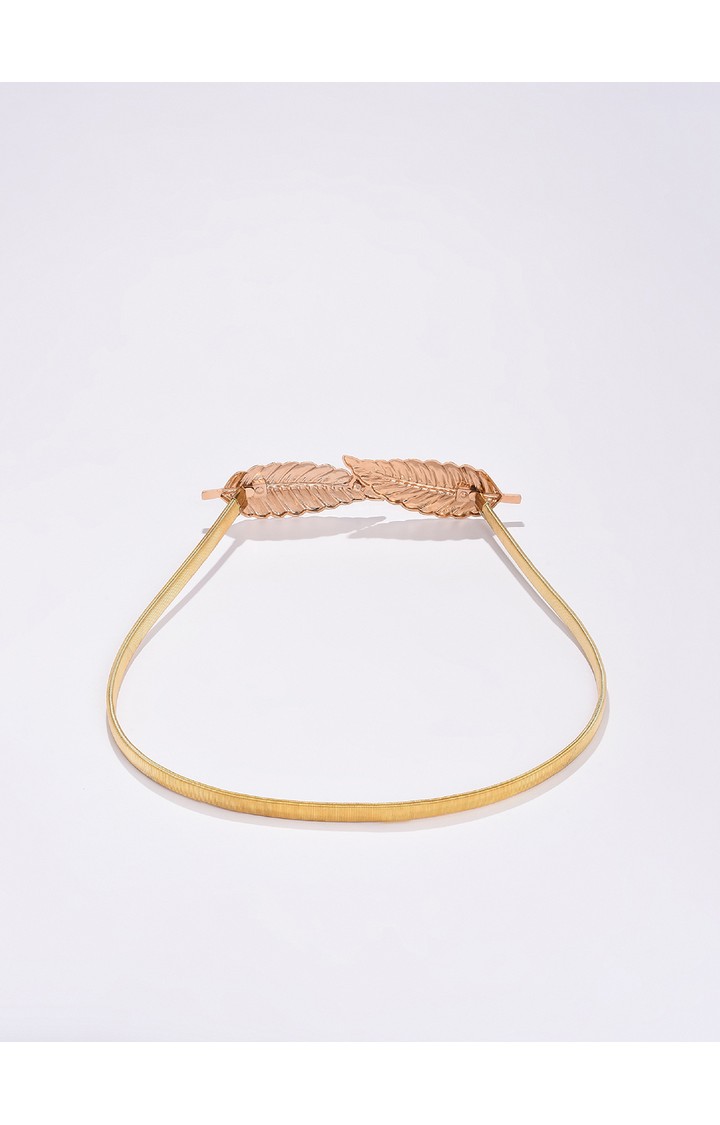 Haute Sauce By Campus Sutra Gold Solid Single Clothing Accessory