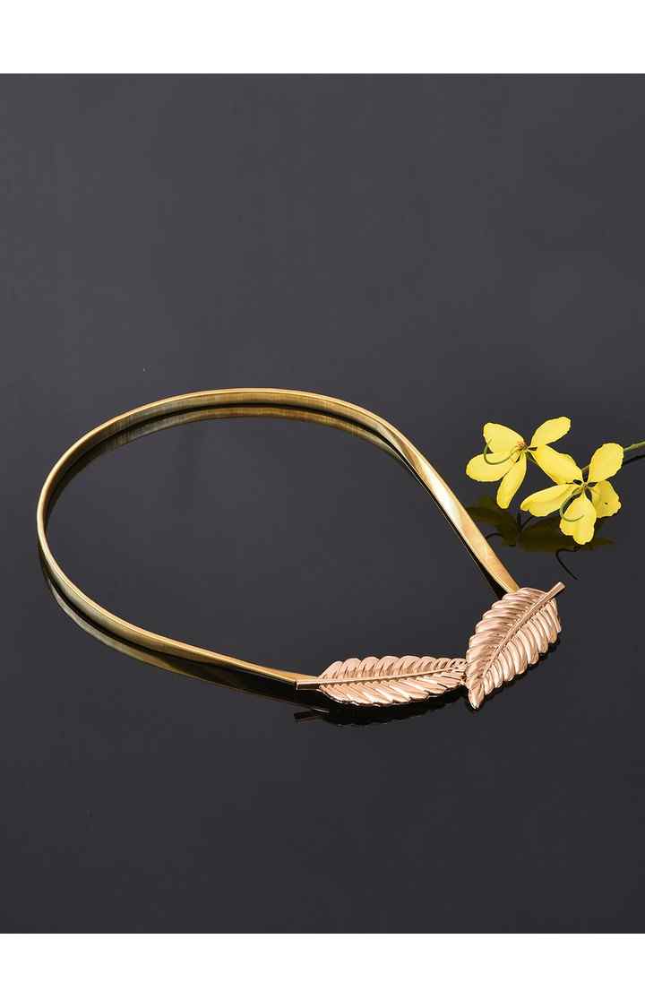 Haute Sauce By Campus Sutra Gold Solid Single Clothing Accessory