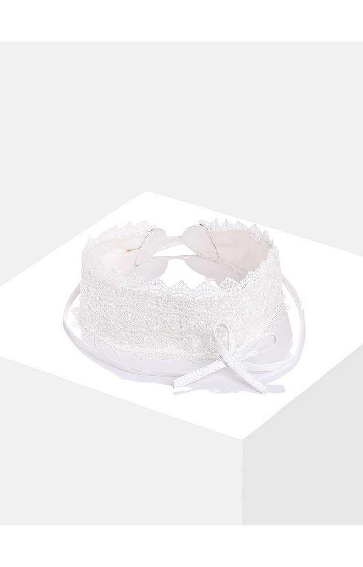 Haute Sauce By Campus Sutra White Woven Design Single Clothing Accessory