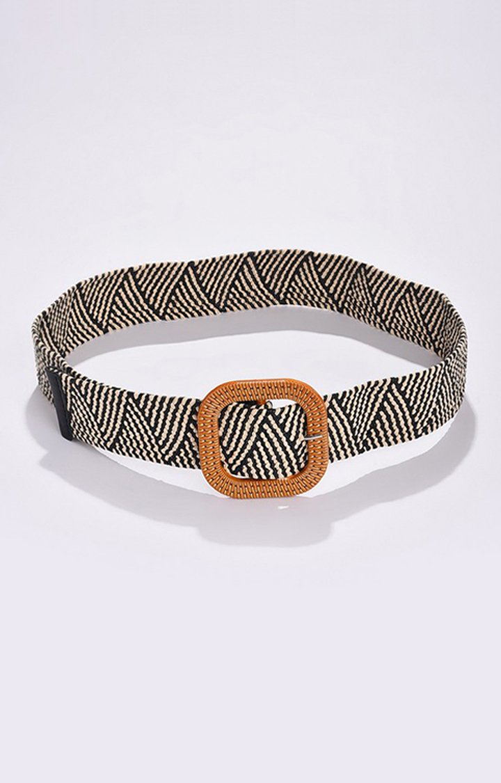 Haute Sauce By Campus Sutra Black Printed Single Clothing Accessory