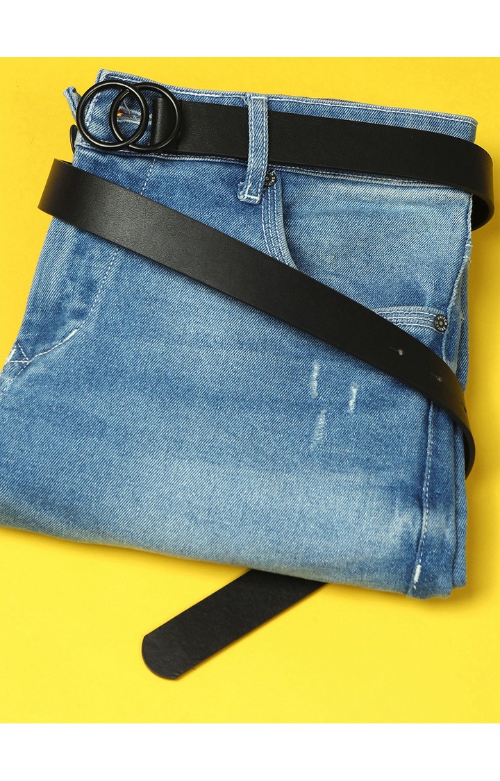 Haute Sauce By Campus Sutra Black Solid Single Clothing Accessory