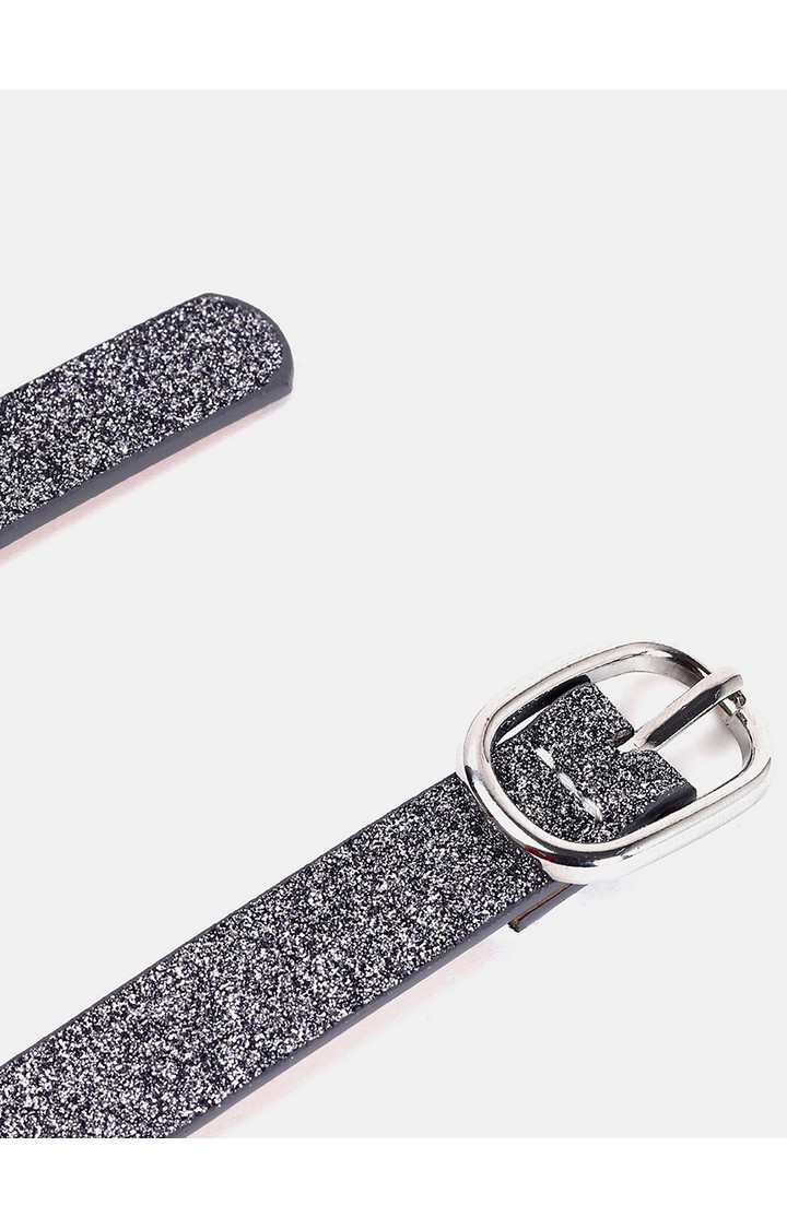 Haute Sauce By Campus Sutra Black Textured Single Clothing Accessory
