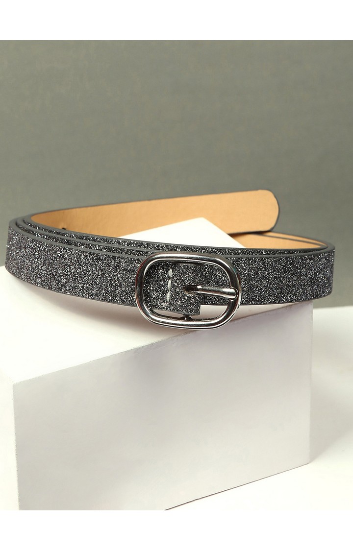 Haute Sauce By Campus Sutra Black Textured Single Clothing Accessory