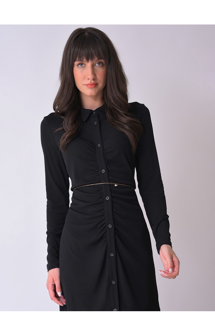 Haute Sauce By Campus Sutra Gold Solid Single Clothing Accessory