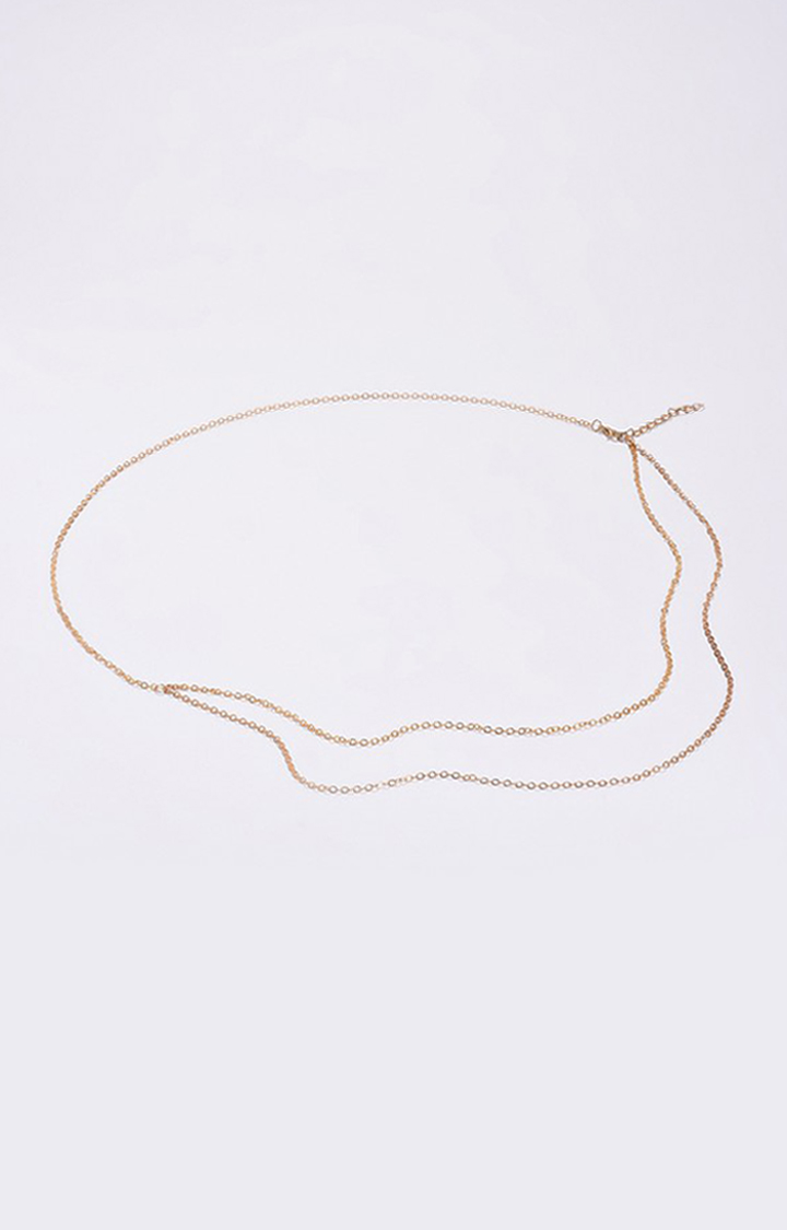 Haute Sauce By Campus Sutra Gold Solid Single Clothing Accessory
