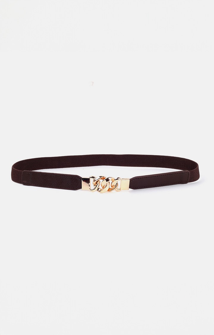 Haute Sauce By Campus Sutra Brown Solid Single Clothing Accessory