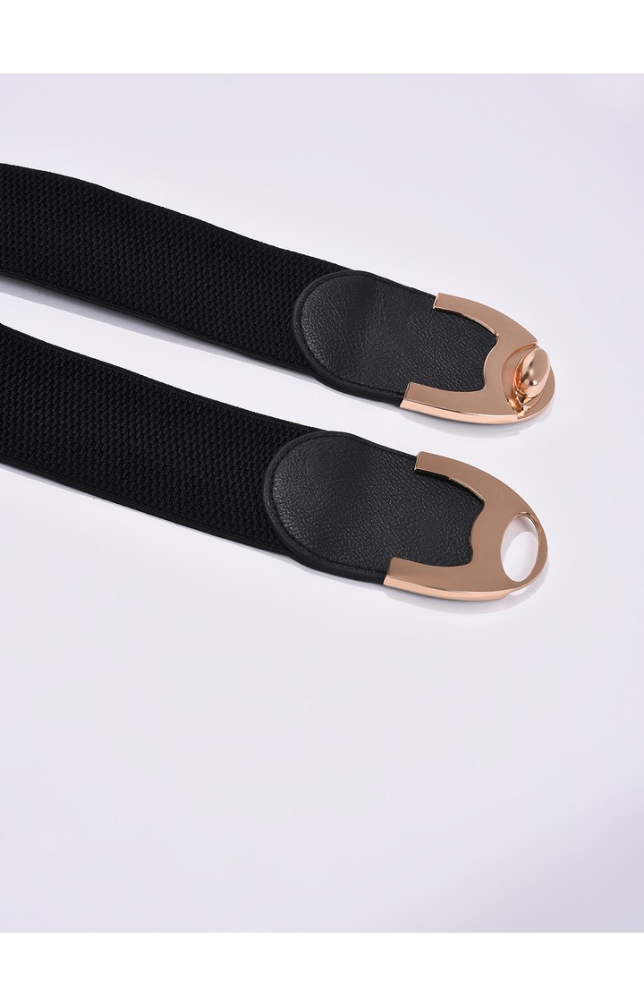 Haute Sauce By Campus Sutra Black Solid Single Clothing Accessory