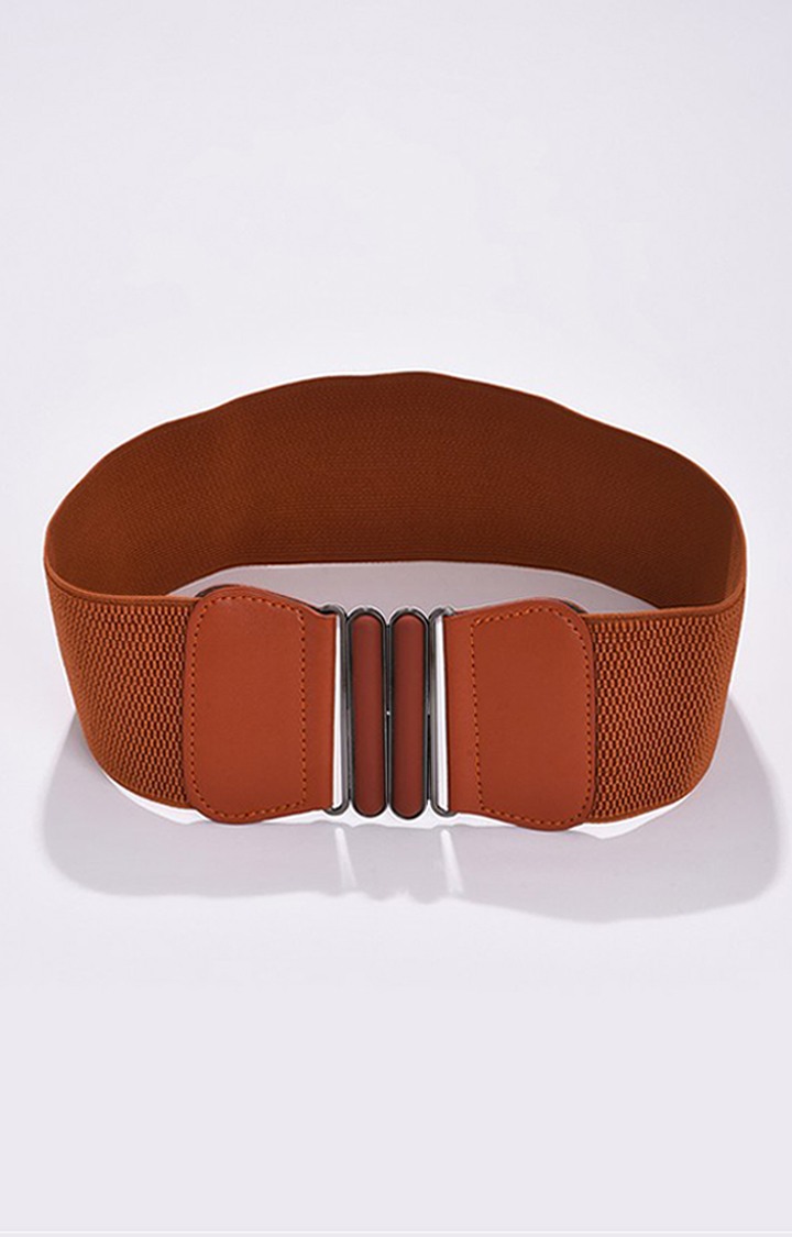 Haute Sauce By Campus Sutra Brown Solid Single Clothing Accessory
