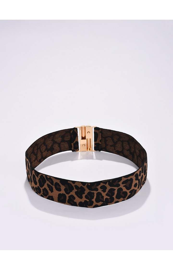 Haute Sauce By Campus Sutra Brown Printed Single Clothing Accessory