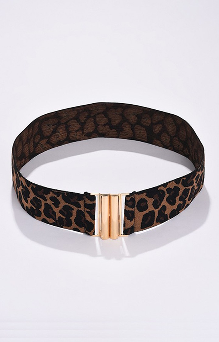 Haute Sauce By Campus Sutra Brown Printed Single Clothing Accessory