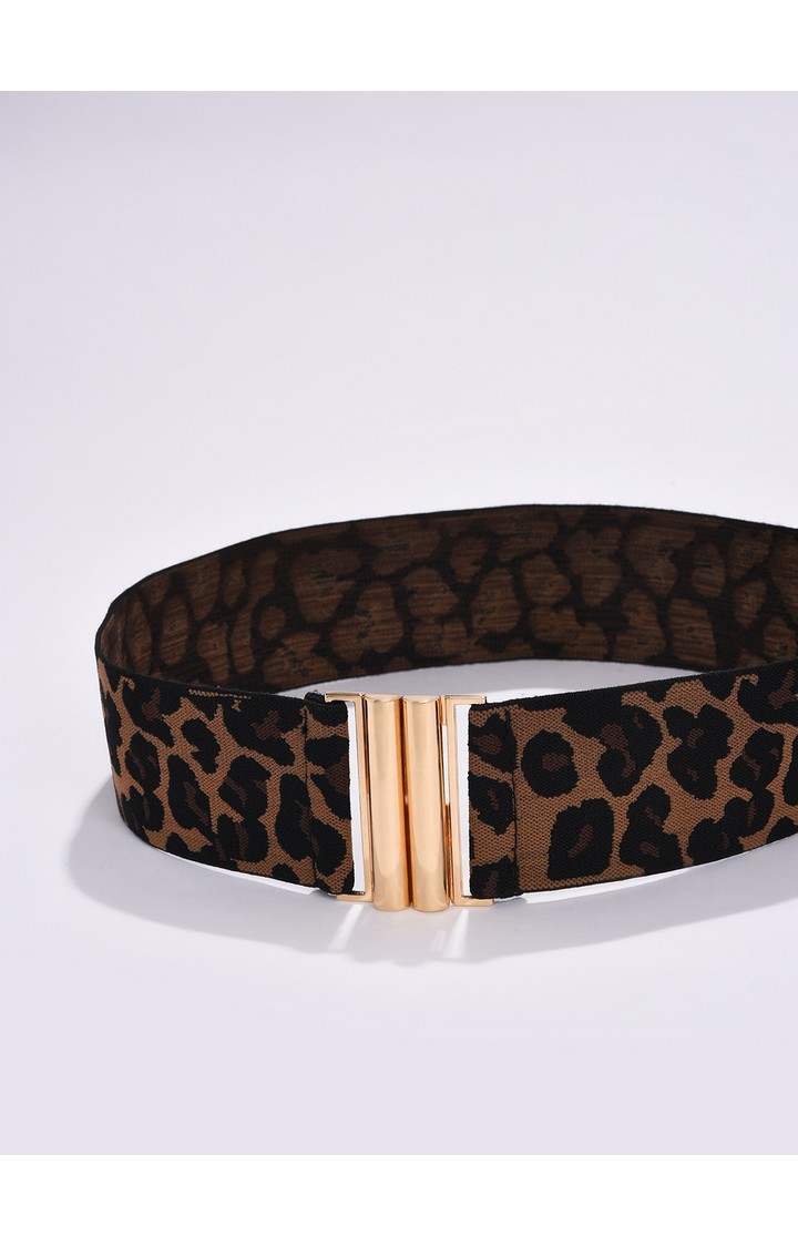 Haute Sauce By Campus Sutra Brown Printed Single Clothing Accessory
